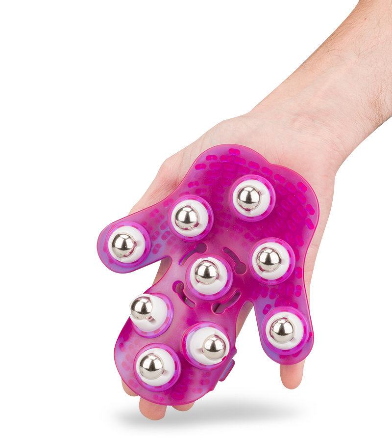 Gant de massage Roller Beads