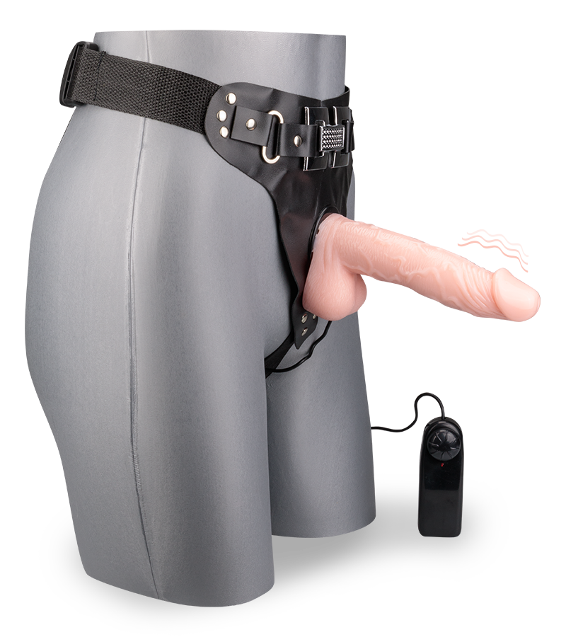 Gode ceinture amovible télécommandé
