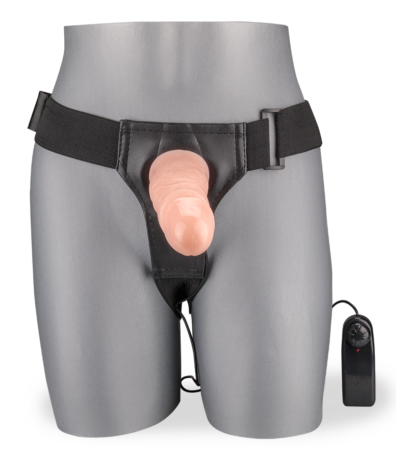 Gode ceinture creux XXL vibrant