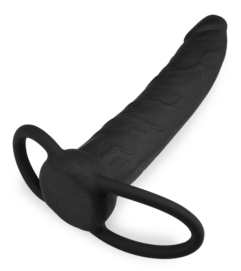 Gode double pénétrateur anneau cockring
