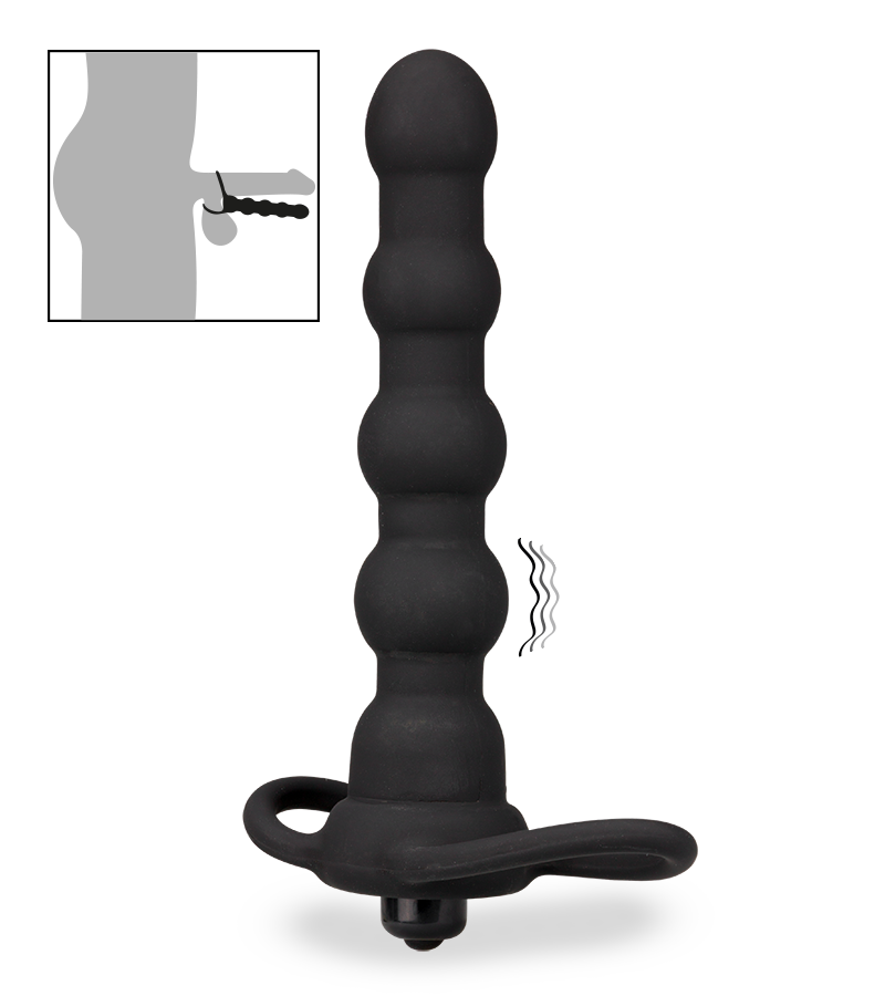 Gode double pénétrateur anneau cockring vibrant