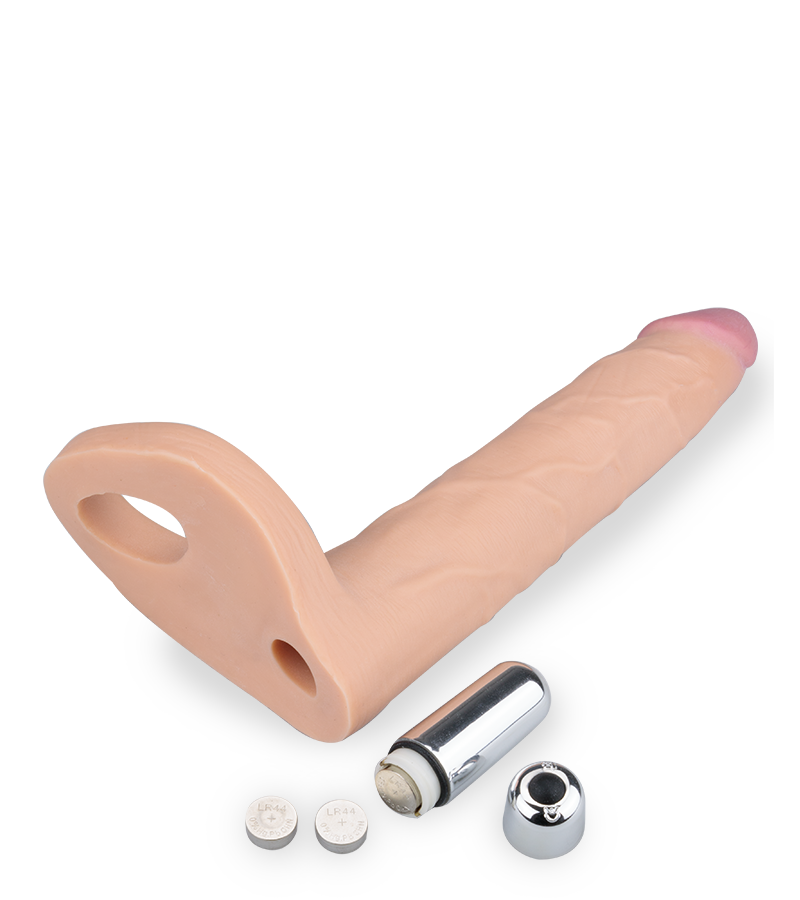 Gode double pénétration vibrant pour couple