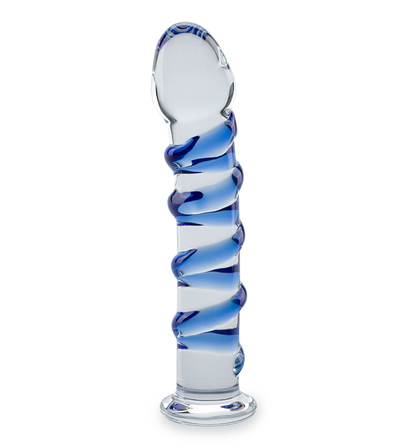Gode en verre Swirl