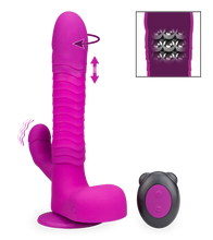 Charger l'image dans la galerie, Gode rabbit va-et-vient rotatif ventouse
