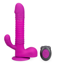Charger l'image dans la galerie, Gode rabbit va-et-vient rotatif ventouse