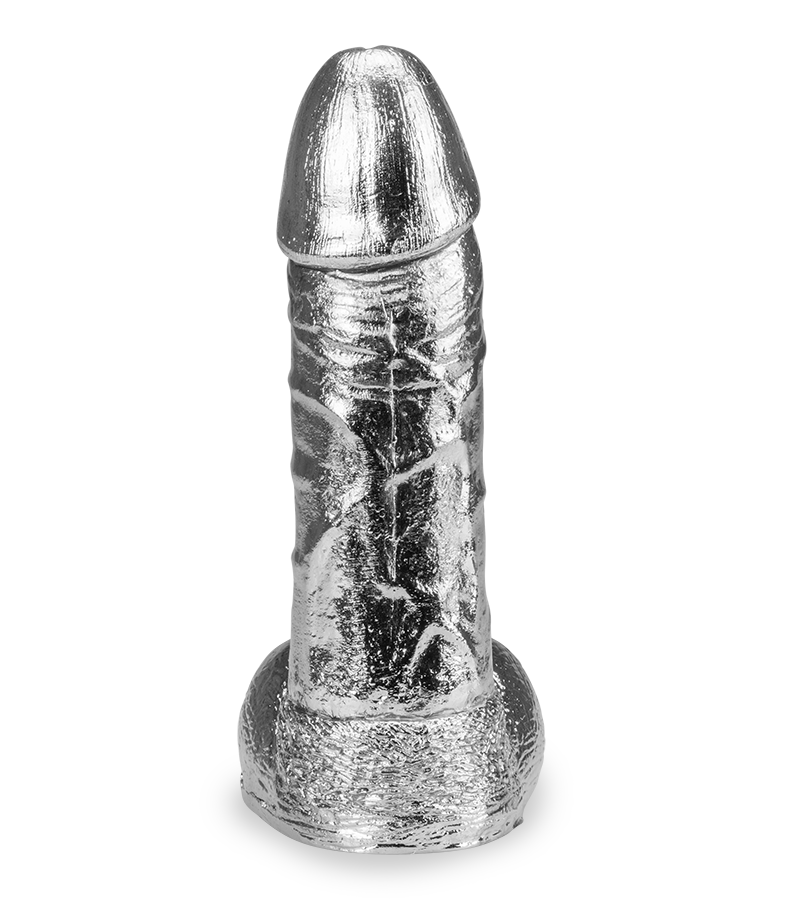 Gode réaliste en métal Rocky