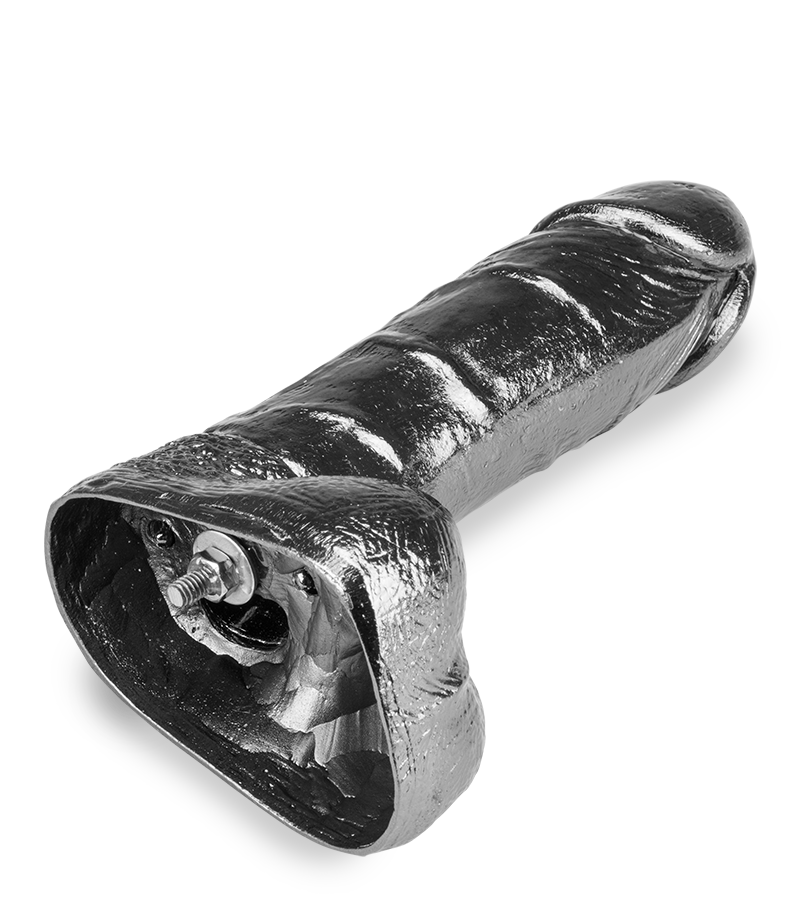Gode réaliste en métal Rocky