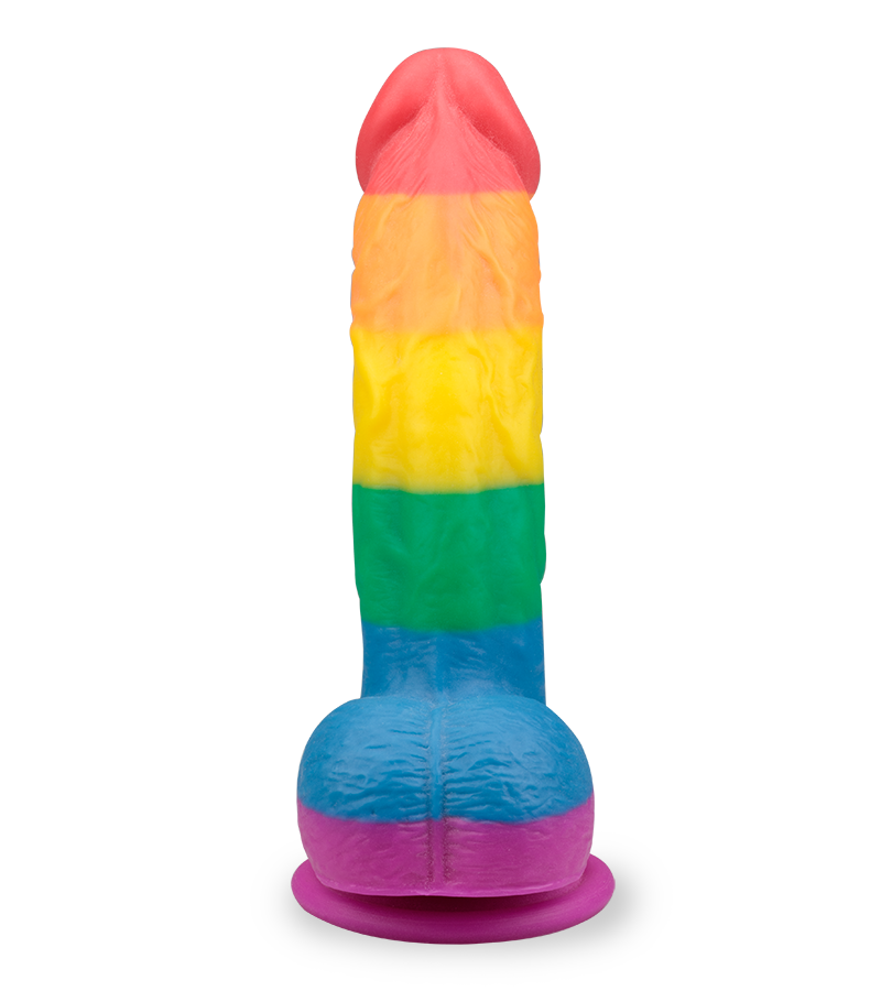 Gode ventouse courbé réaliste Pride