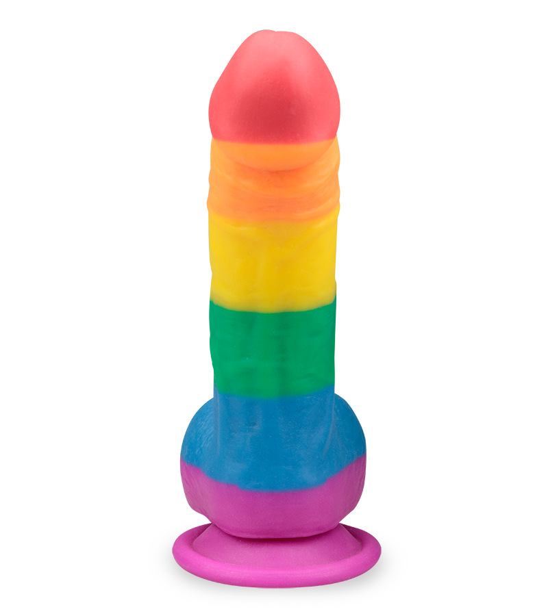 Gode ventouse courbé réaliste Pride