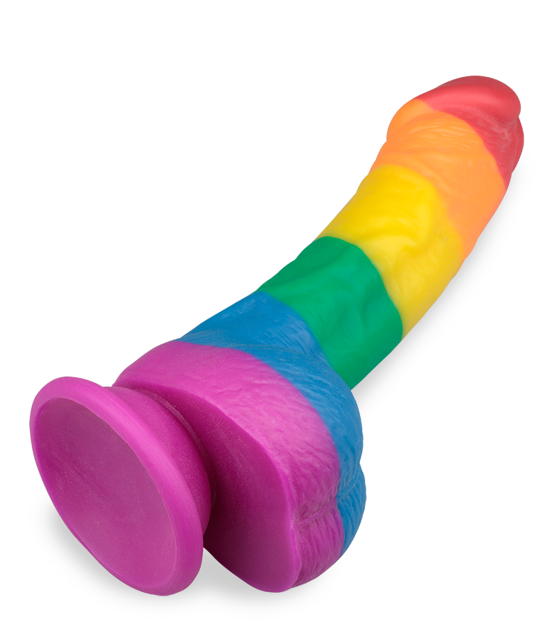 Gode ventouse courbé réaliste Pride