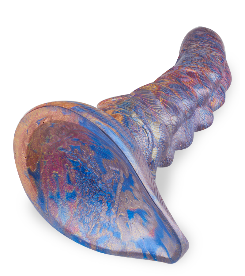 Gode ventouse dragon à crête 18,0cm