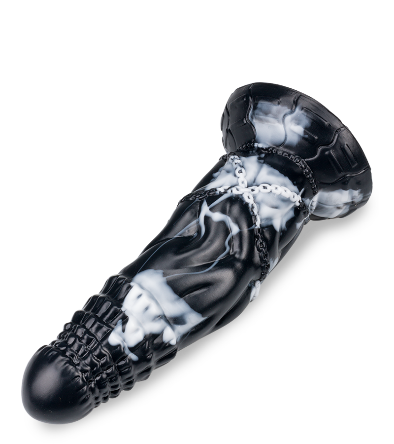 Gode ventouse dragon enchaîné 21,0cm