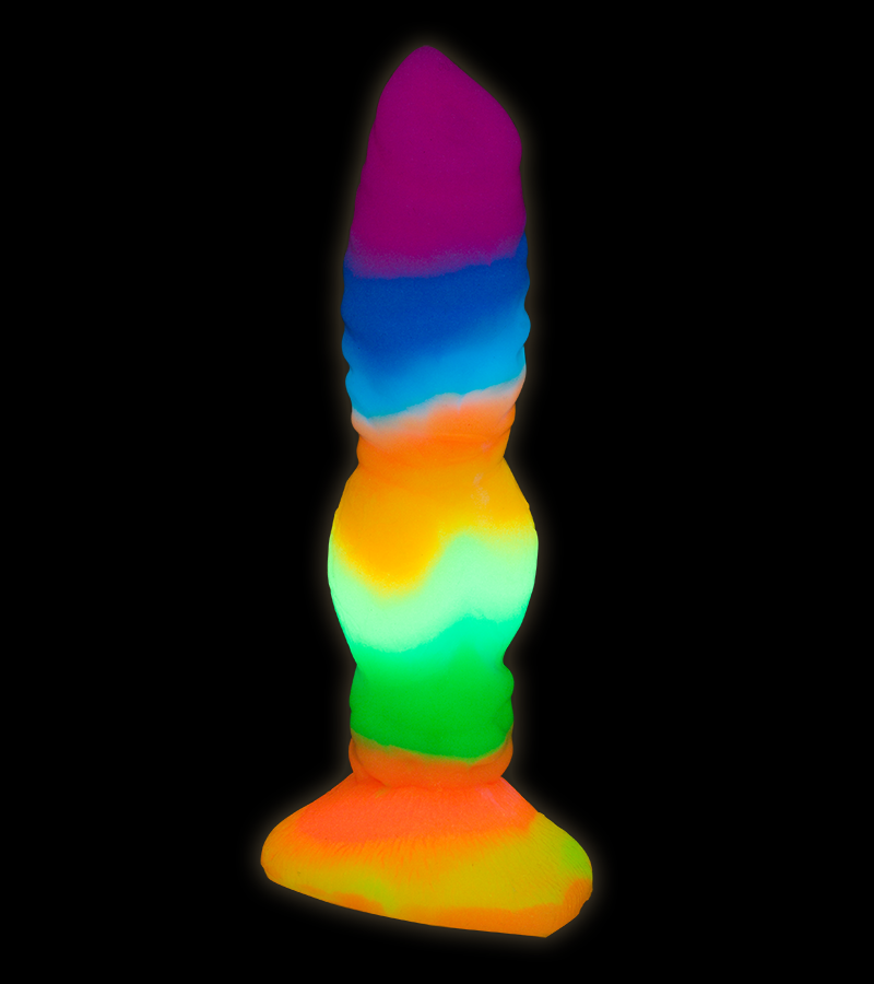 Gode ventouse Loup phosphorescent