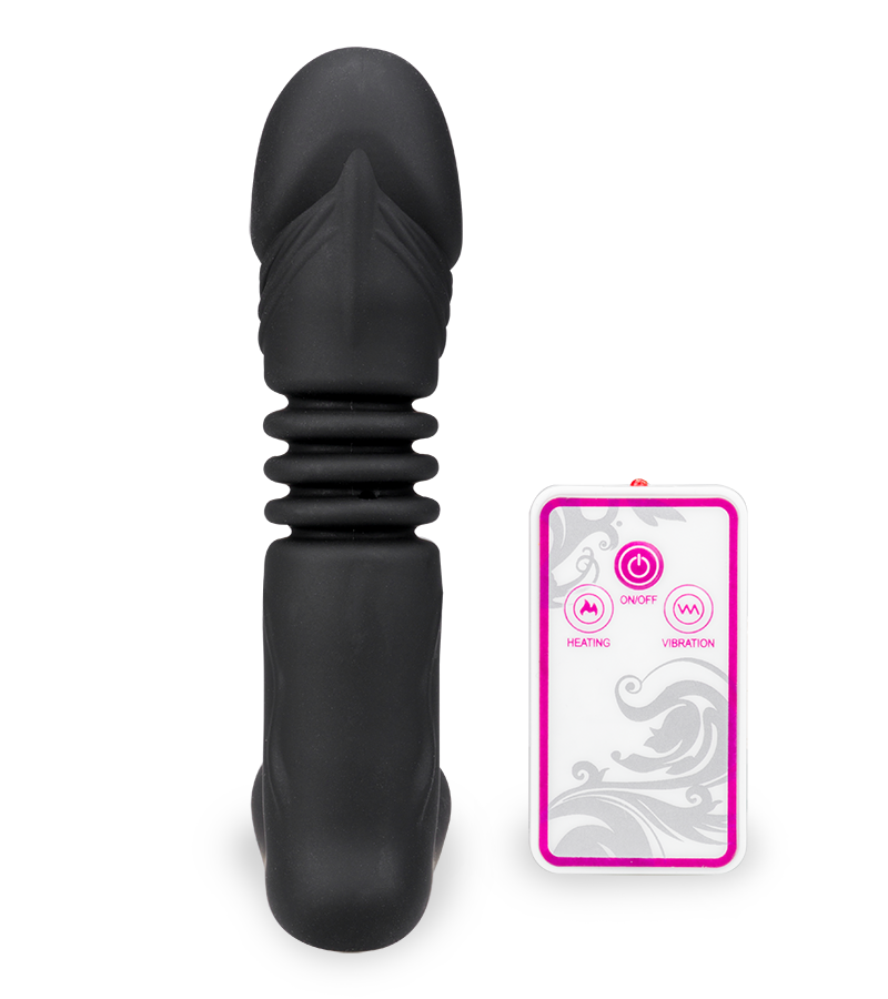 Gode vibromasseur va-et-vient chauffant
