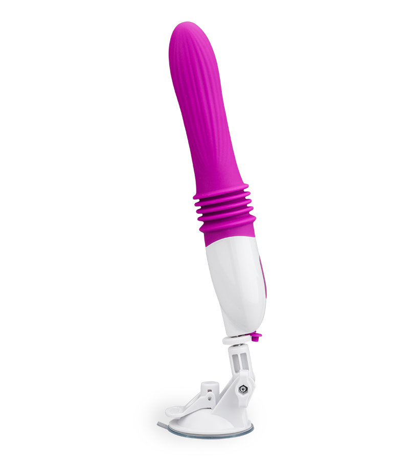 Gros vibromasseur va-et-vient à ventouse