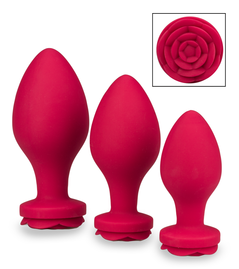 Lot de 3 plugs en silicone Forever