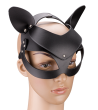 Charger l'image dans la galerie, Masque de chat similicuir et strass