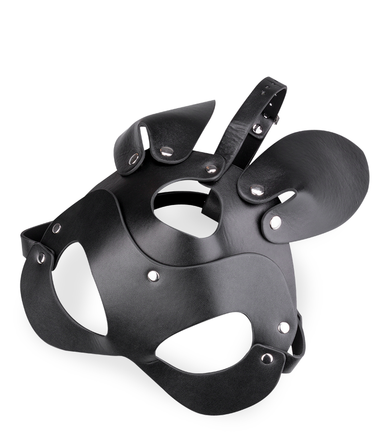 Masque de lapin en similicuir