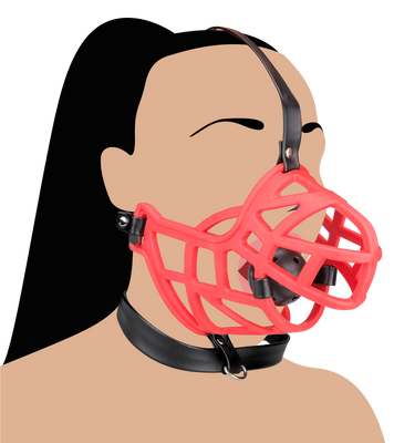 Muselière avec gag-ball amovible