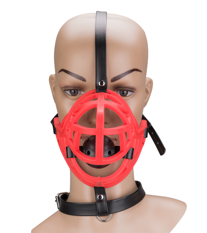 Muselière avec gag-ball amovible