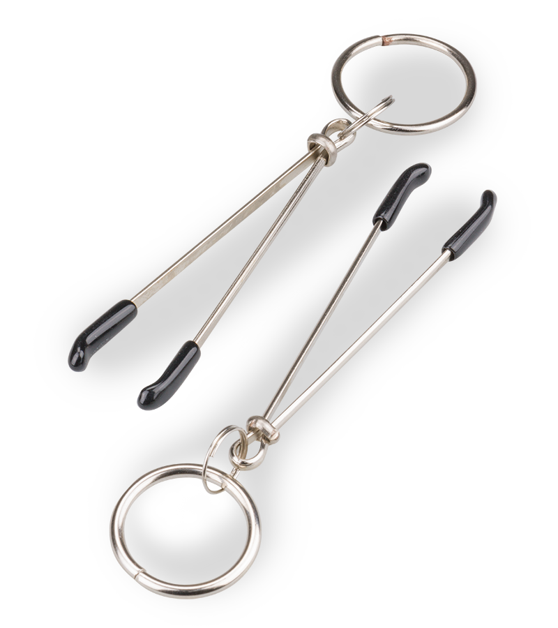 Pinces à tétons avec anneaux pour accessoires