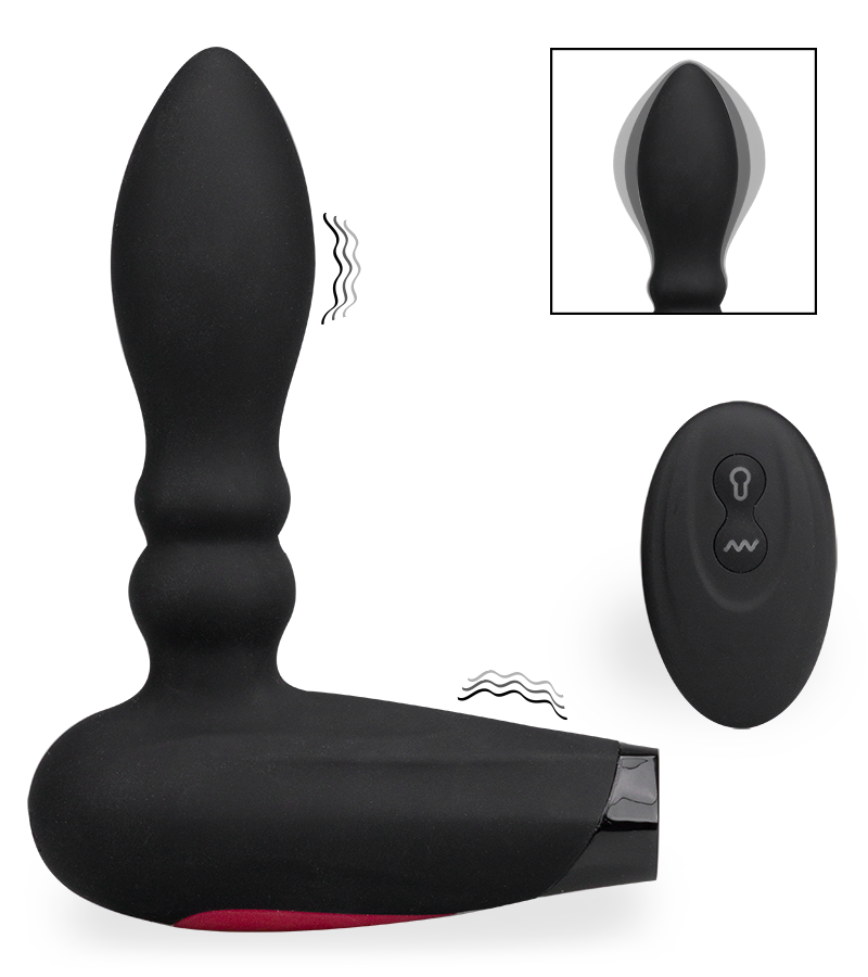 Plug anal gonflable vibrant Boom