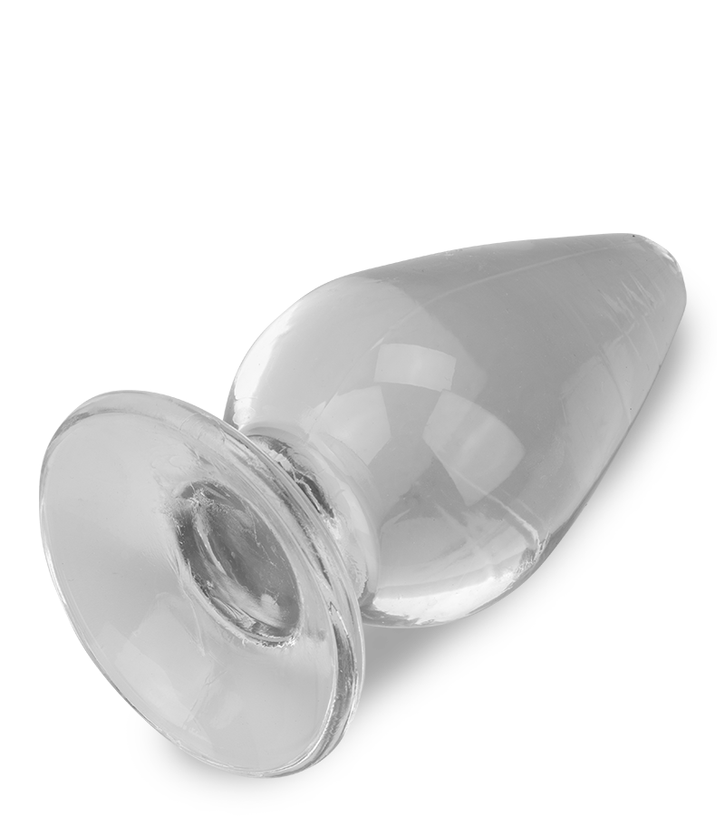 Plug anal ventouse transparent Softy