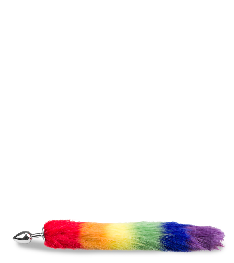 Plug queue de renard fourrure vegan Pride