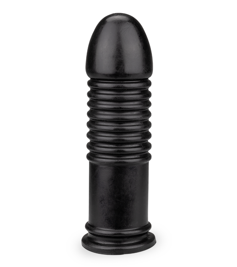 Plug XXL strié pour insertion anale extrême