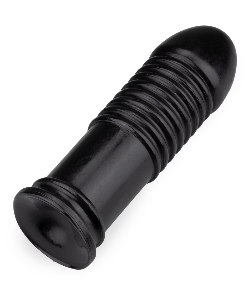 Plug XXL strié pour insertion anale extrême
