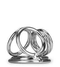 Charger l'image dans la galerie, Quadruple cockring en inox Bondy