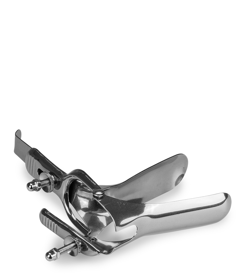 Spéculum vaginal en acier Peeper