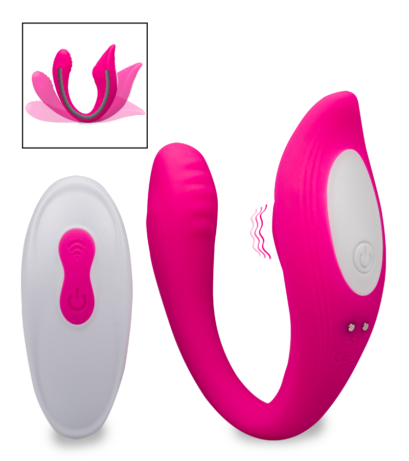 Stimulateur de clitoris et point G articulé télécommandé Idol