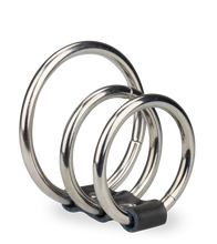 Charger l'image dans la galerie, Triple anneau cockring métal