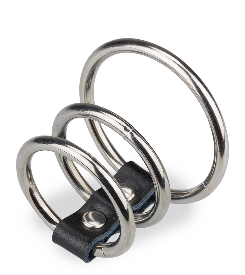 Triple anneau cockring métal