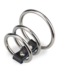 Charger l'image dans la galerie, Triple anneau cockring métal