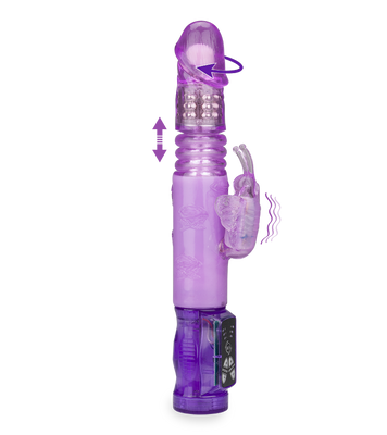 Vibro rabbit up-and-down Butterfly Dance