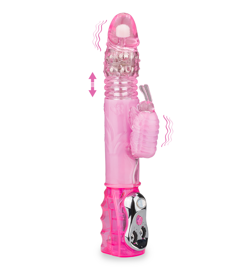 Vibro rabbit va-et-vient Butterfly XL