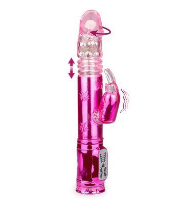 Vibro rabbit XXL Deluxe USB va-et-vient