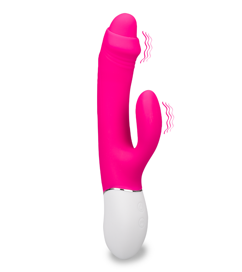 Vibromasseur rabbit avec prépuce Connie