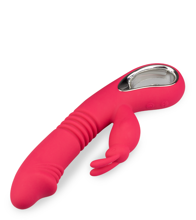 Vibromasseur rabbit va-et-vient chauffant Dreamer