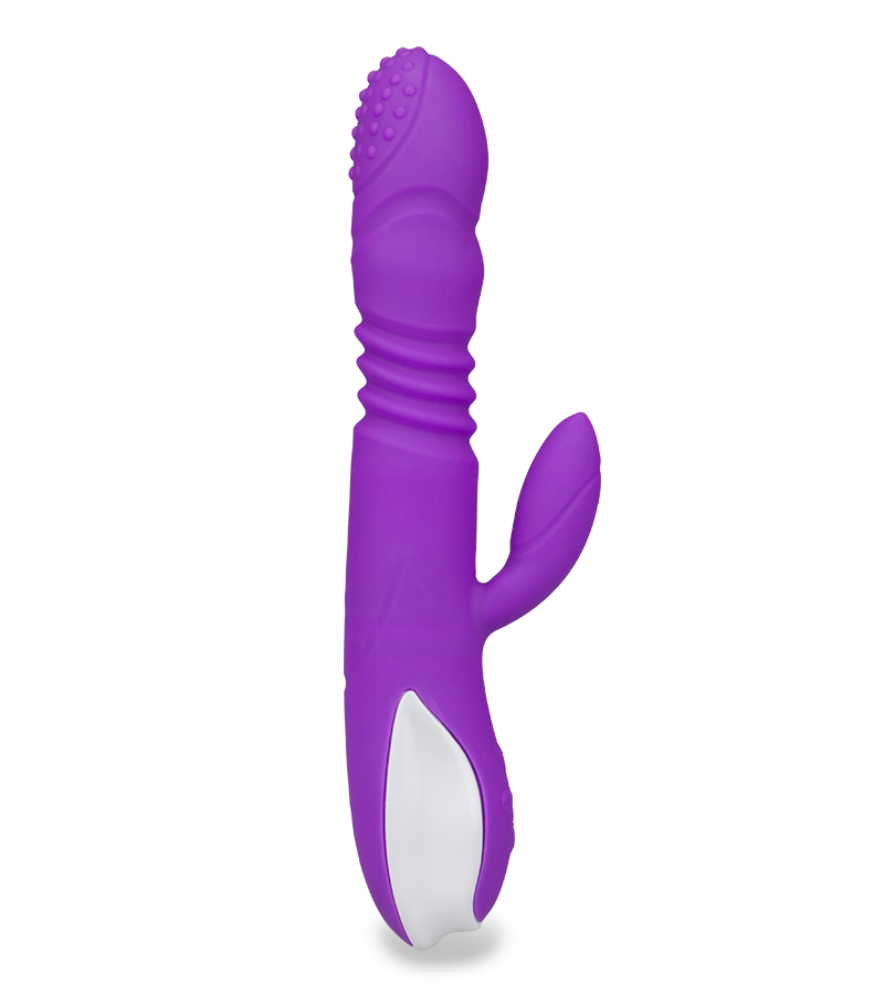 Vibromasseur rabbit va-et-vient rotatif et chauffant Hermann