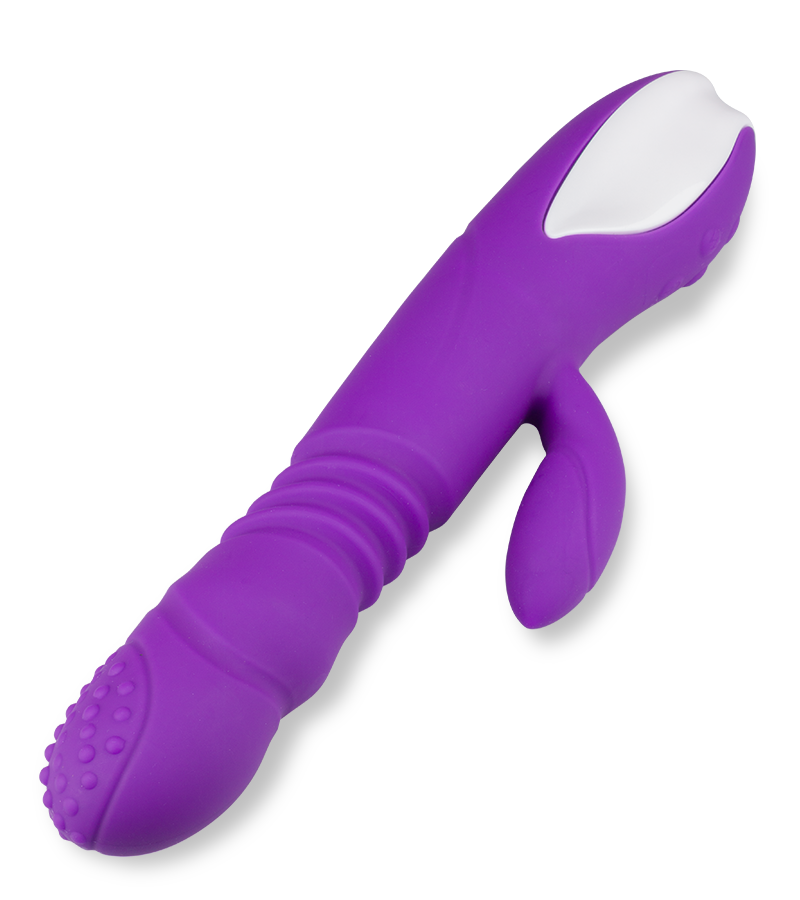 Vibromasseur rabbit va-et-vient rotatif et chauffant Hermann