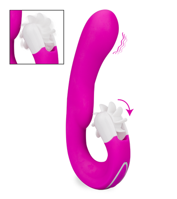 Vibromasseur stimulateur clitoris à hélices Alicia