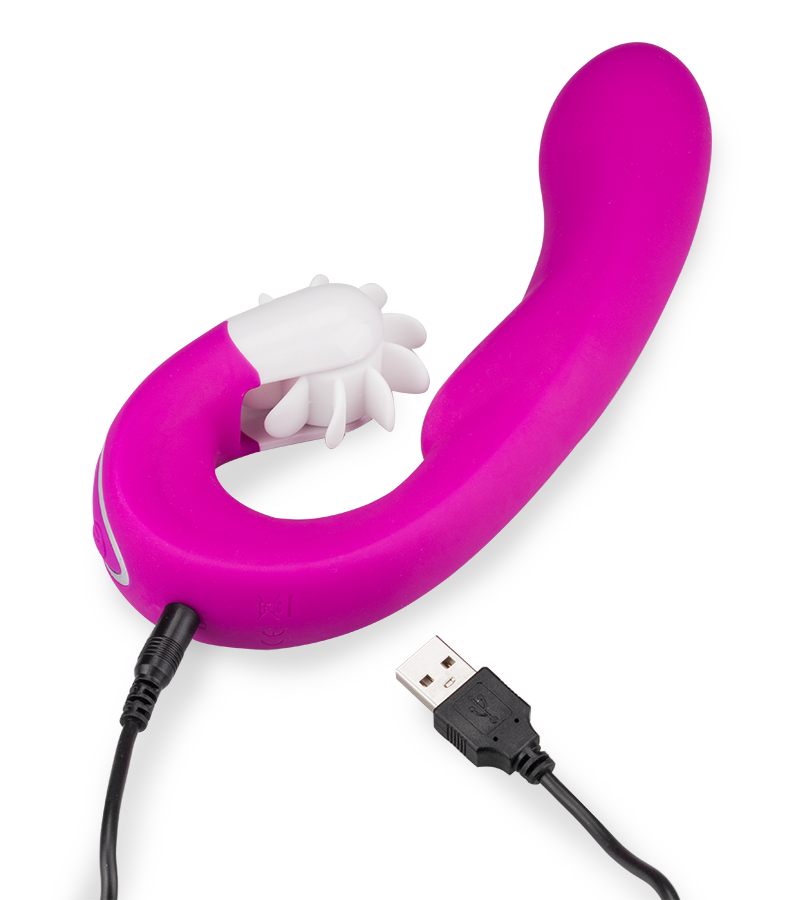 Vibromasseur stimulateur clitoris à hélices Alicia