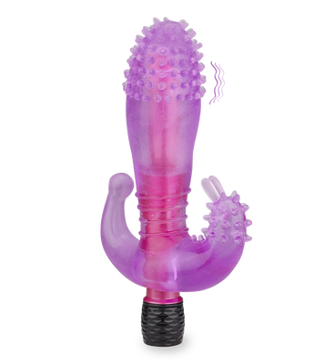 Vibromasseur triple plaisir